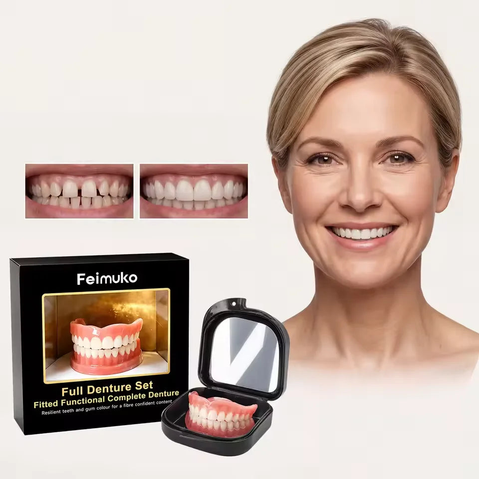 Daily Oral Care Silicone Dentures For Natural Smile And Comfort