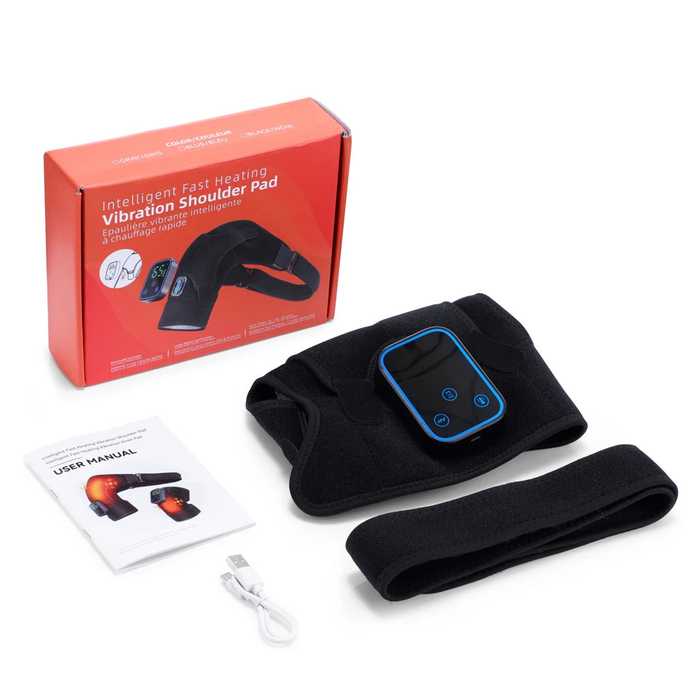 At home cordless shoulder heating massager with app control and vibration - 19