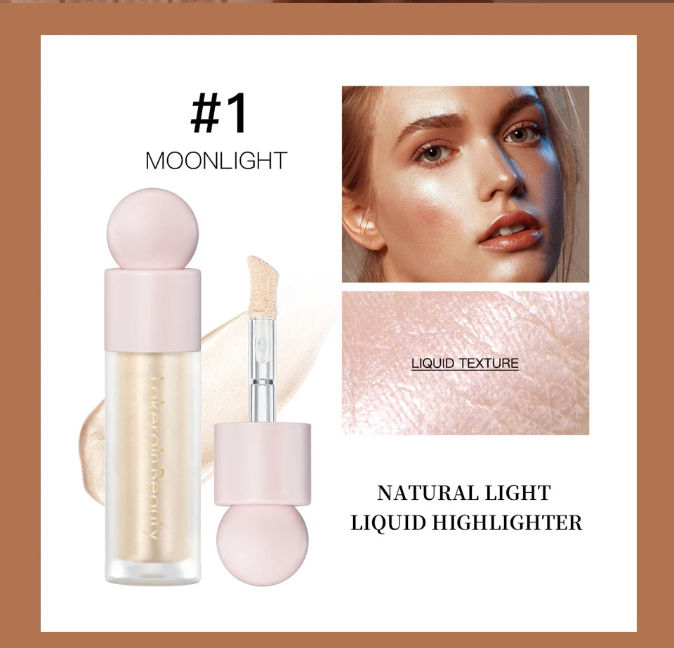 Daily Makeup Natural Light Liquid Highlighter for Radiant Glow - 8