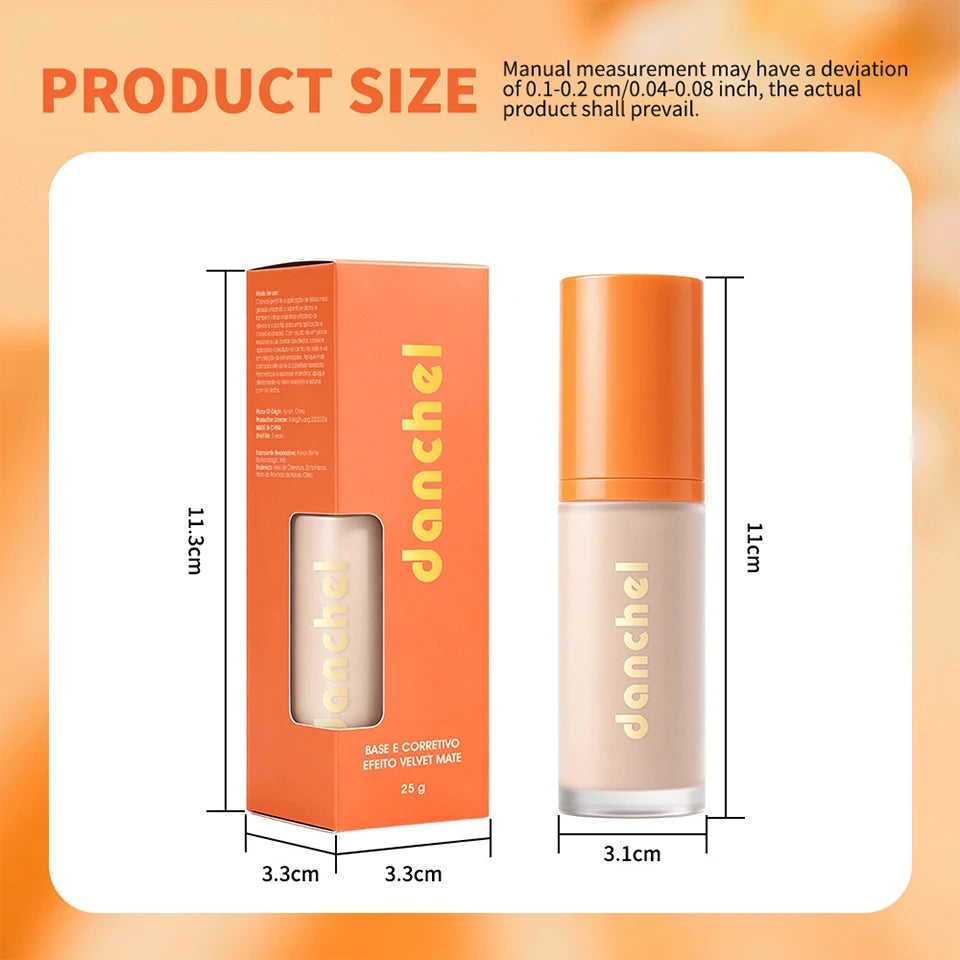 Daily Makeup Liquid Foundation and Concealer for Smooth Matte Coverage