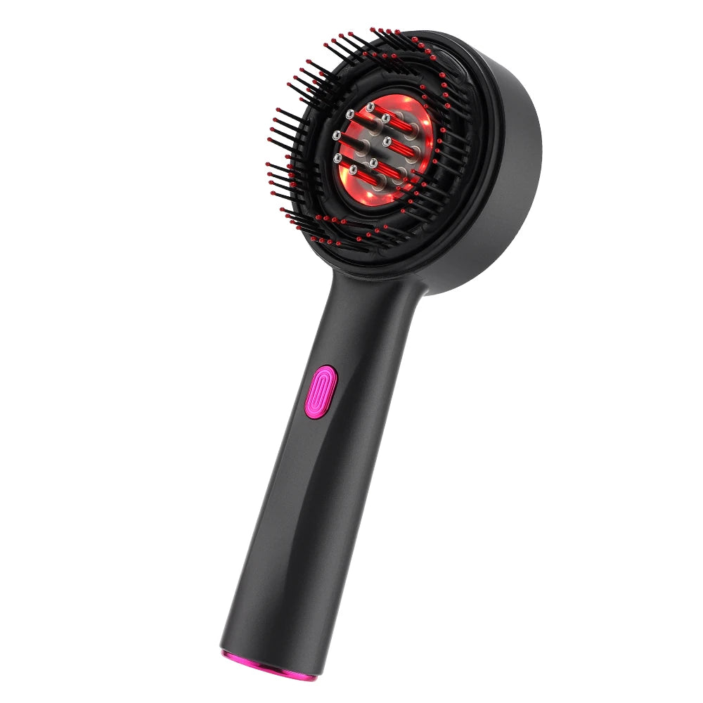 Scalp Care Electric Massage Comb with Red Light and Oil Applicator