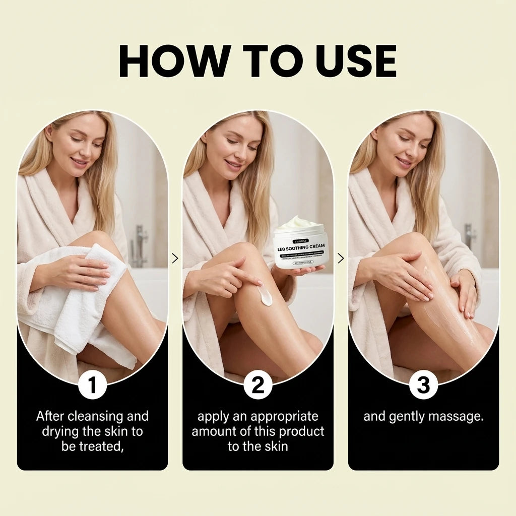 Daily Care Leg Soothing Cream for Muscle Relaxation and Comfort