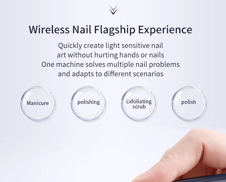 Home Manicure Electric Nail File Set for Easy Trimming and Polishing - 10