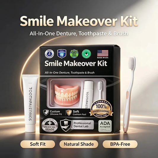 Instant Smile Moldable Silicone Denture Kit for Natural Teeth Alignment