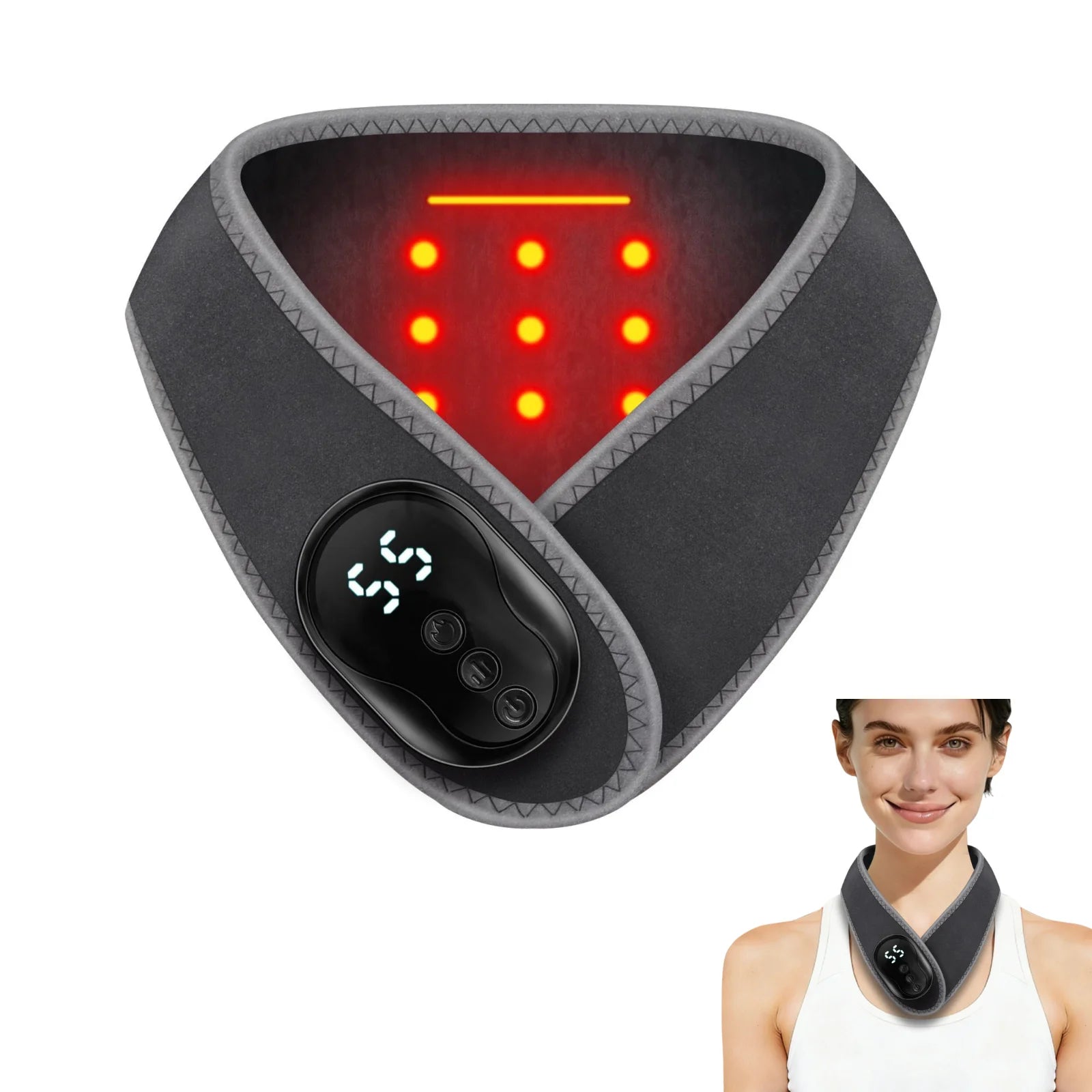 At Home Portable Neck Massager Wrap for Daily Relaxation and Comfort - 1
