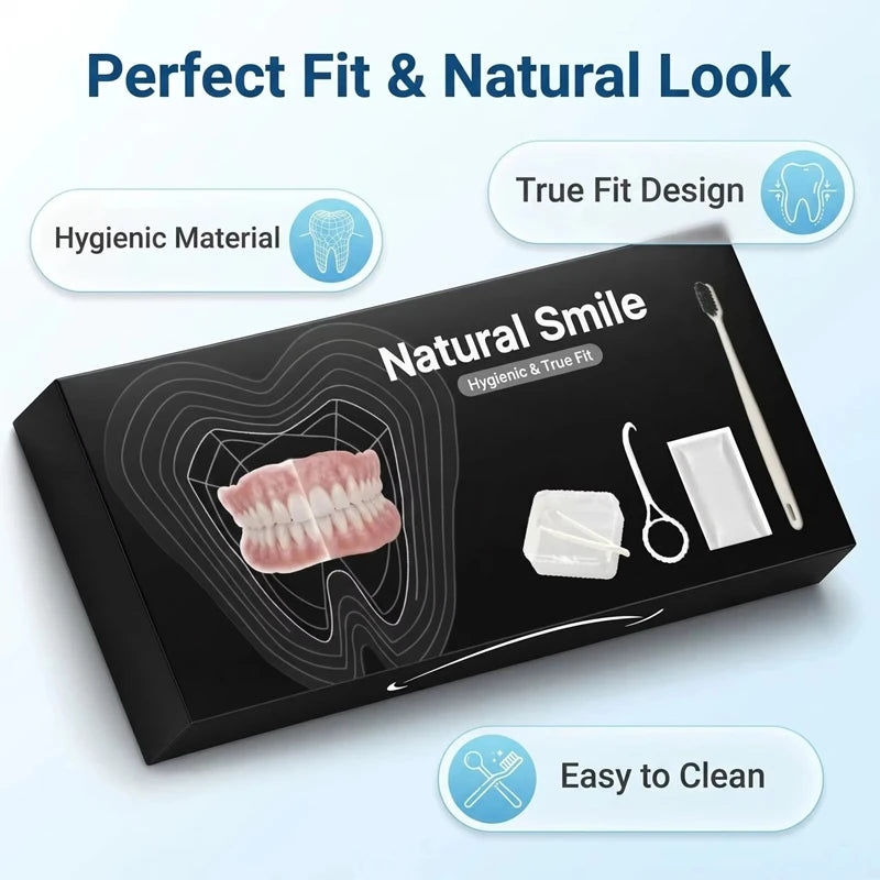 Daily Oral Care Complete Denture Set for Comfortable Fit - 2