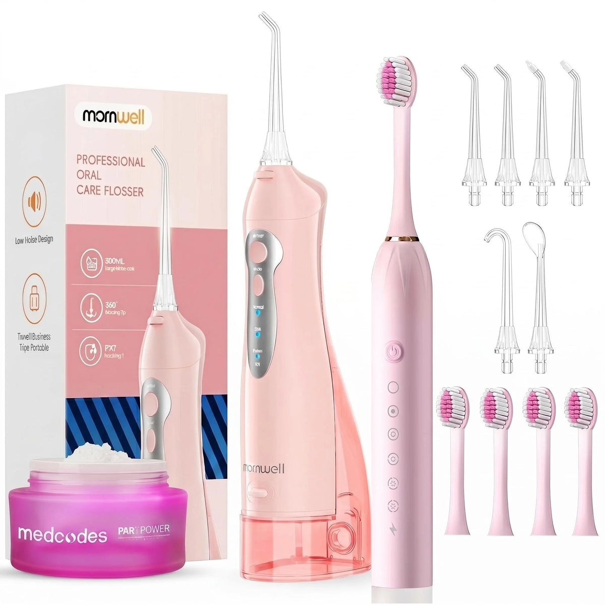 Bathroom Oral Care Mornwell Water Flosser And Electric Toothbrush Kit
