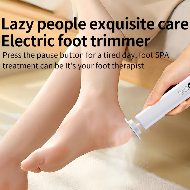 At Home Foot Care Cordless Electric Foot Callus Remover for Soft Heels