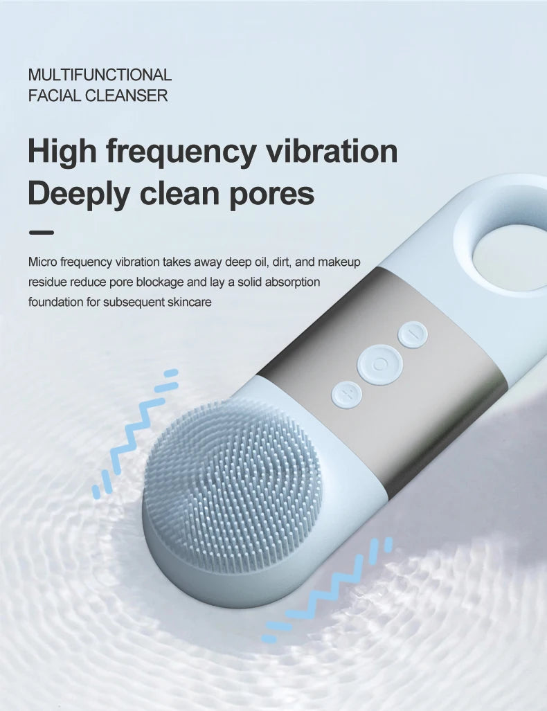 Daily Skincare Hot Cold Facial Cleansing Brush for Deep Cleaning - 12