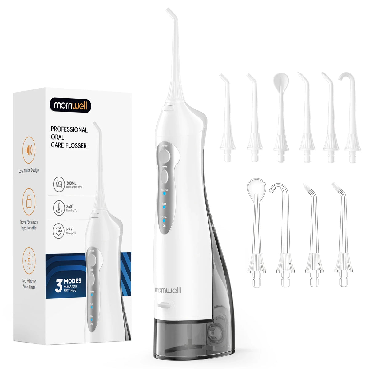Travel teeth cleaning portable water flosser for deep oral care hygiene