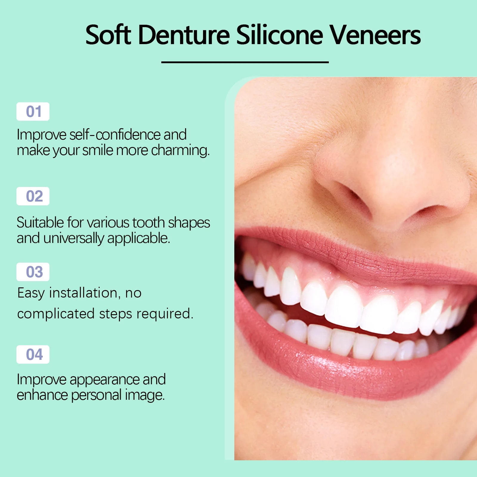 Daily Smile Recovery Silicone Dentures Set for Natural Look and Fit - 9