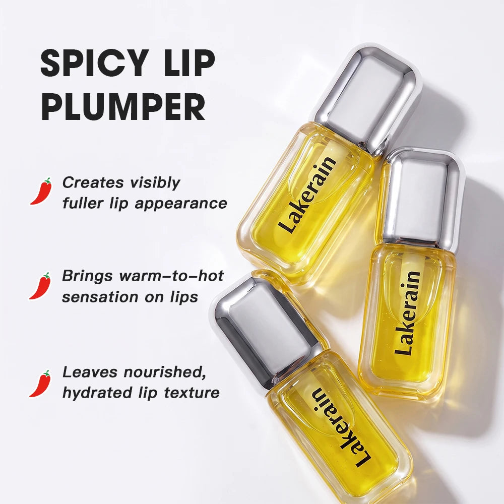 Daily Makeup Routine Spicy Lip Plumper Serum for Fuller Lips Enhancement
