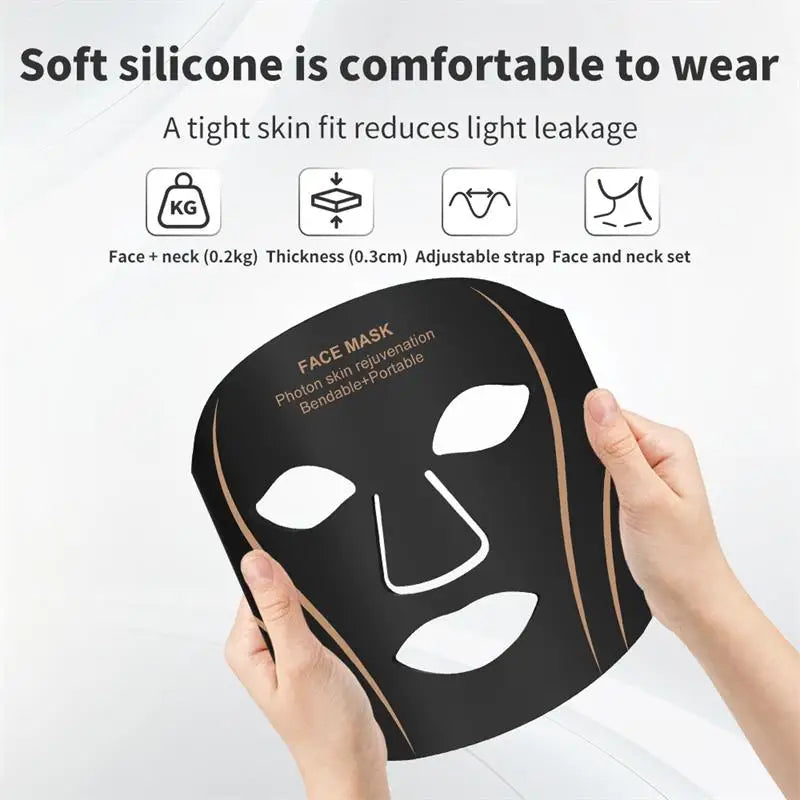 Home Spa Wireless Silicone LED Face Mask for Rejuvenation