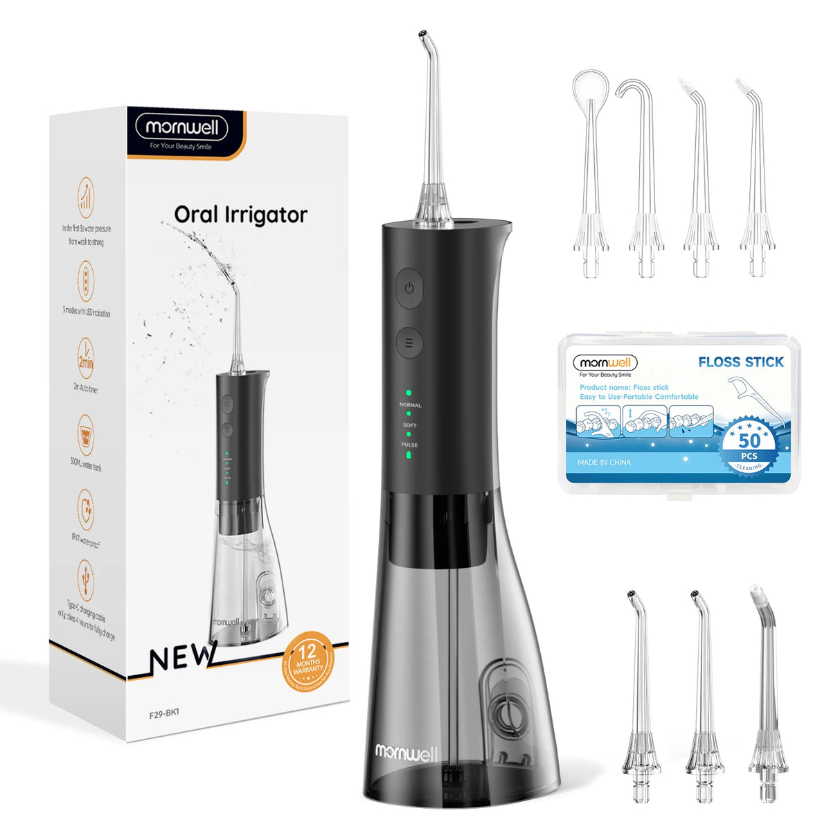 Bathroom Oral Care Portable Water Flosser For Deep Cleaning