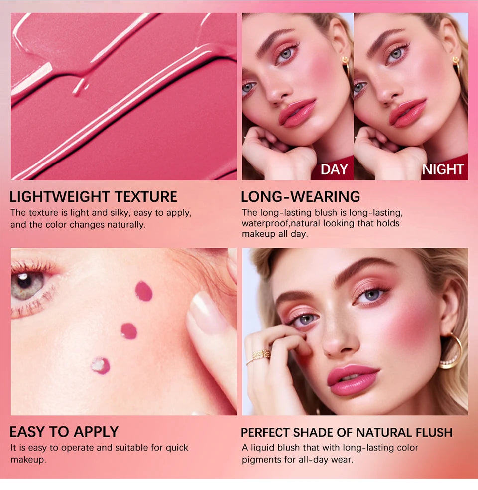 Daily Makeup Beauty Liquid Blush for a Natural Flawless Finish Look