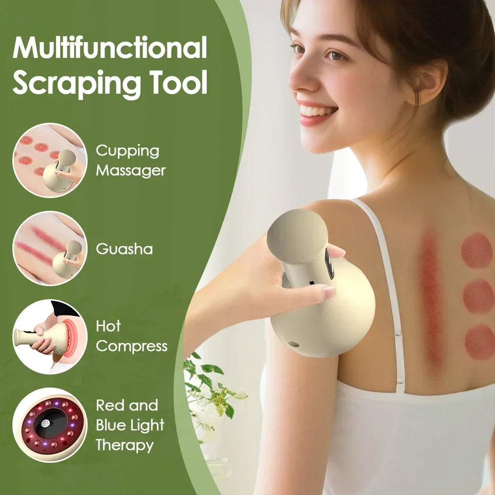 Abdominal massage electric massager for heat compress and muscle relaxation
