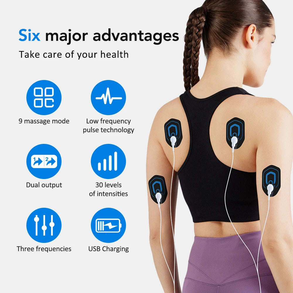 At Home Portable Electric Neck Massager with Adjustable Intensity Levels - 8