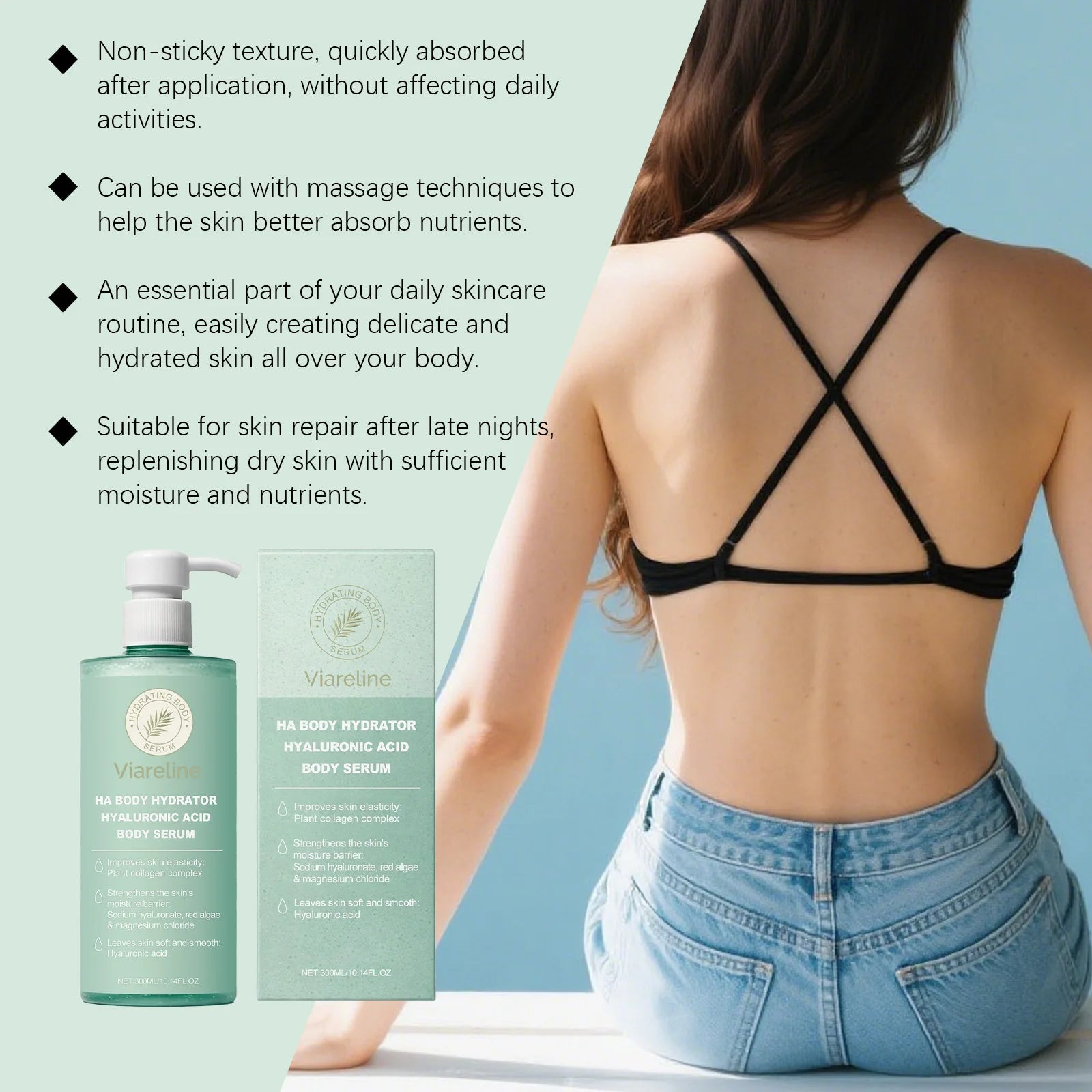 Dry Skin Hyaluronic Acid Body Serum for Deep Hydration and Smooth Skin - 6