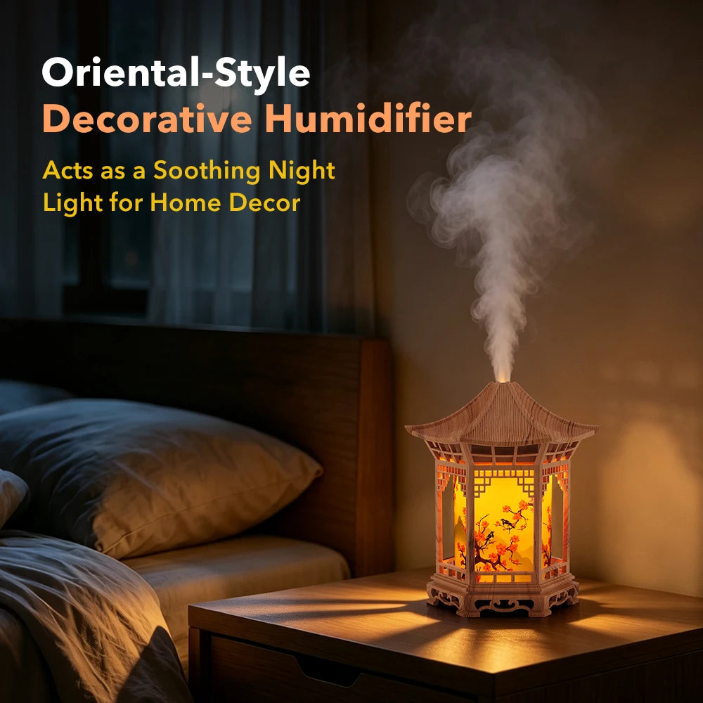 Car Bedroom Desk USB Humidifier Quiet Night Light