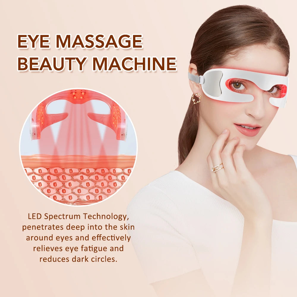 Daily eye fatigue visual 3d eye massager red light relief tool
