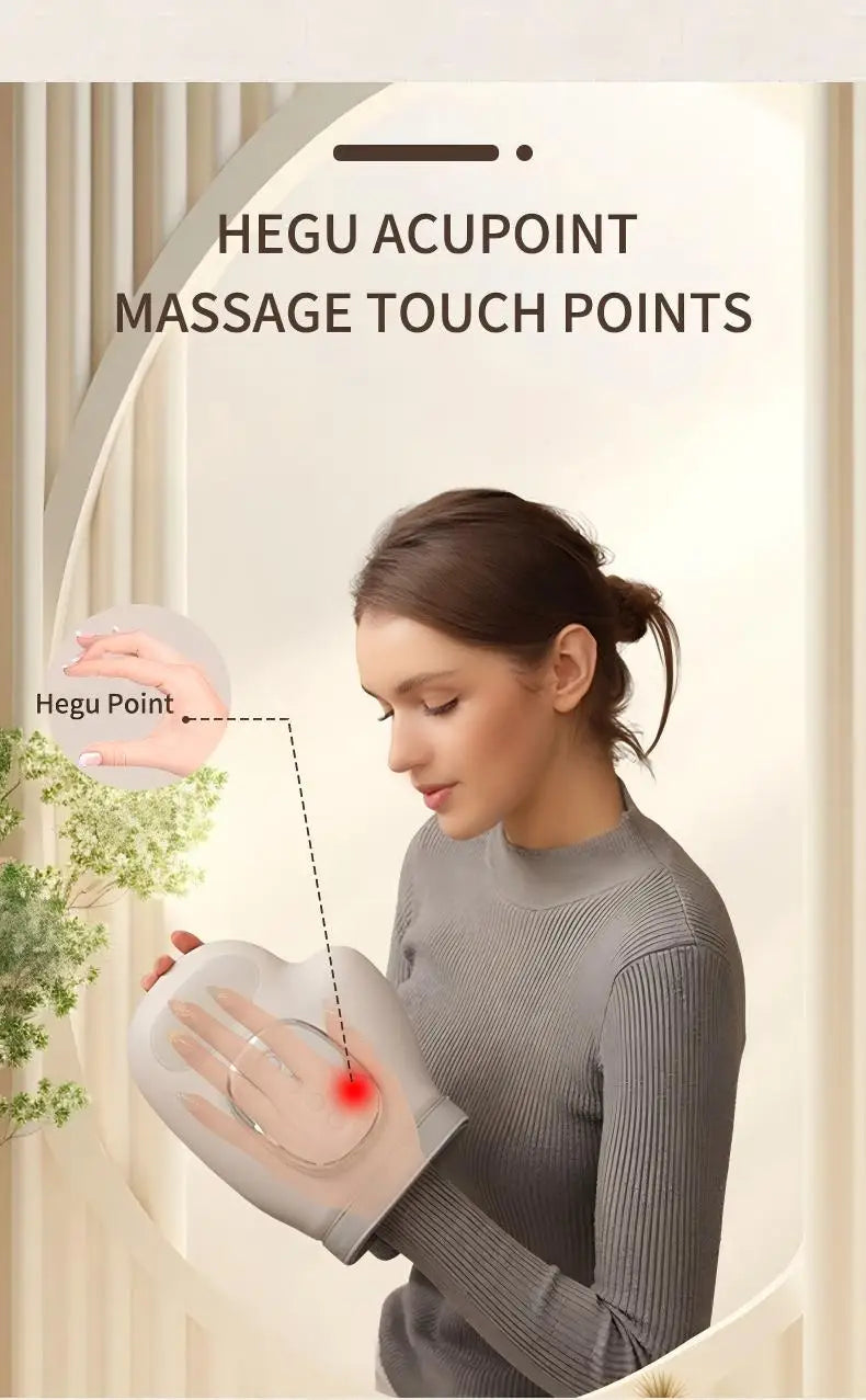 At Home Hand Massager Machine for Deep Palm Kneading and Finger Stretching