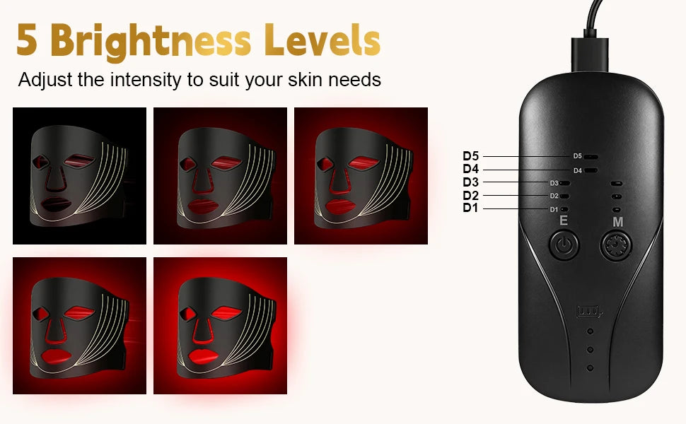 Home Spa Facial Care LED Face Mask for Glowing Skin