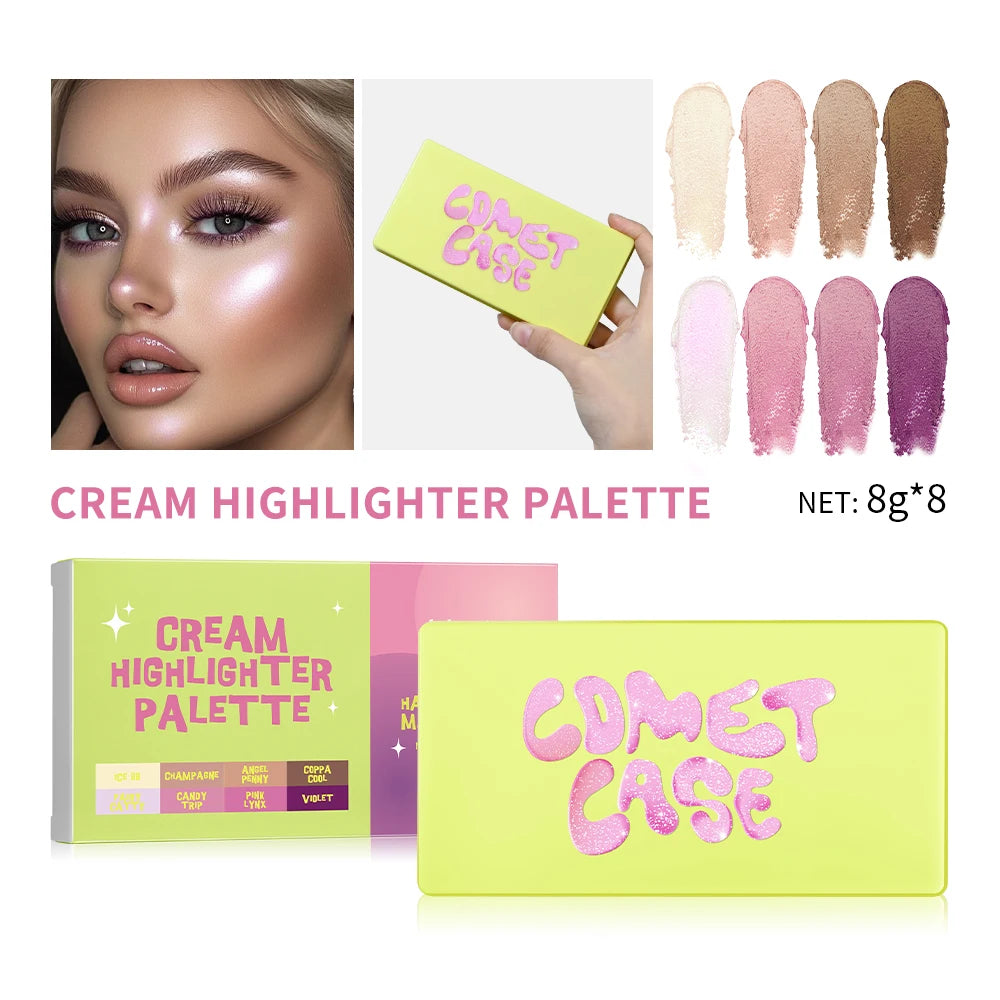 Daily Makeup Blusher Cream Plate for Natural Finish and Long Lasting Look - 23