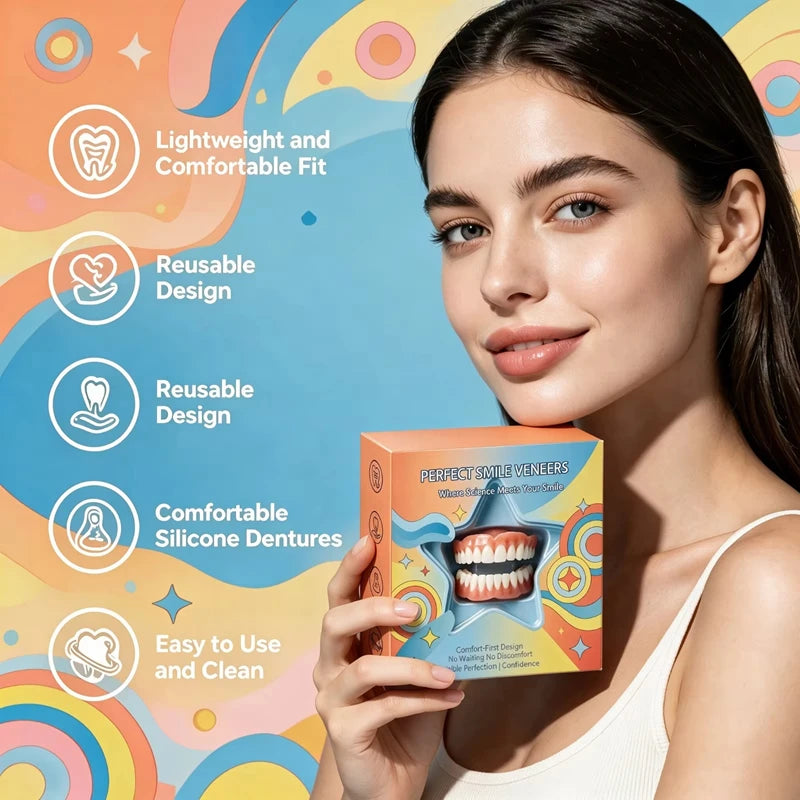 Outdoor Use Silicone Simulation Dentures for Natural Smile - 10