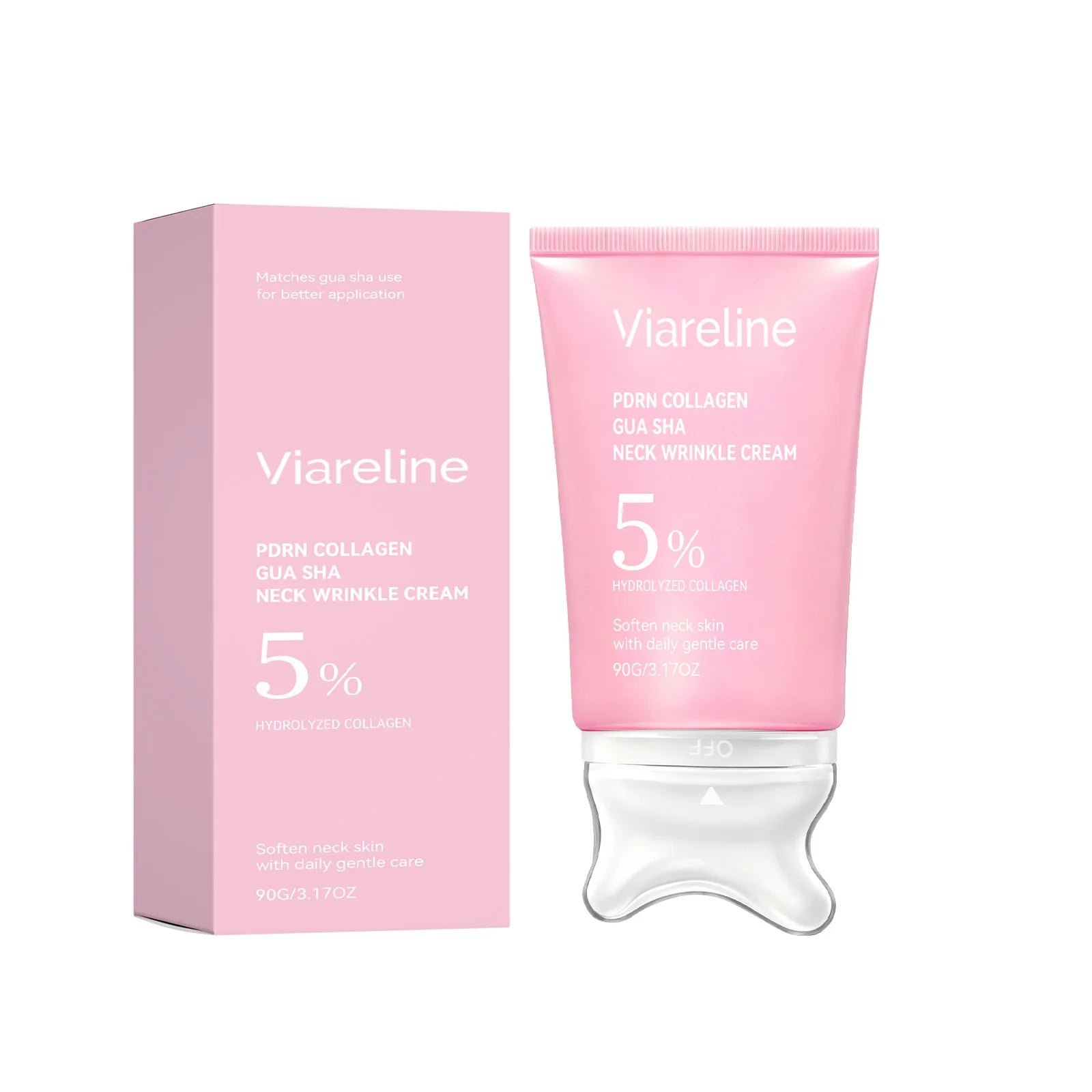 Neck Firming Collagen Neck Cream with Gua Sha Massager for Smooth Skin - 16