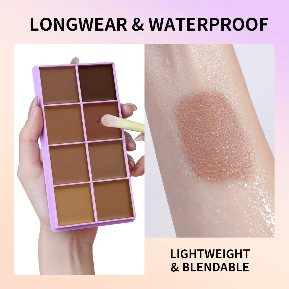 Daily Makeup Routine Cream Concealer Palette for Flawless Coverage - 14