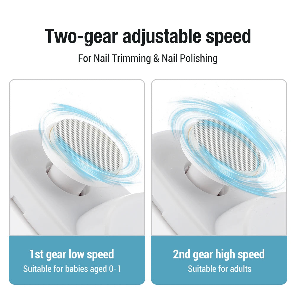 At Home Electric Nail Clipper Safe Trimming And Polishing Tool - 8