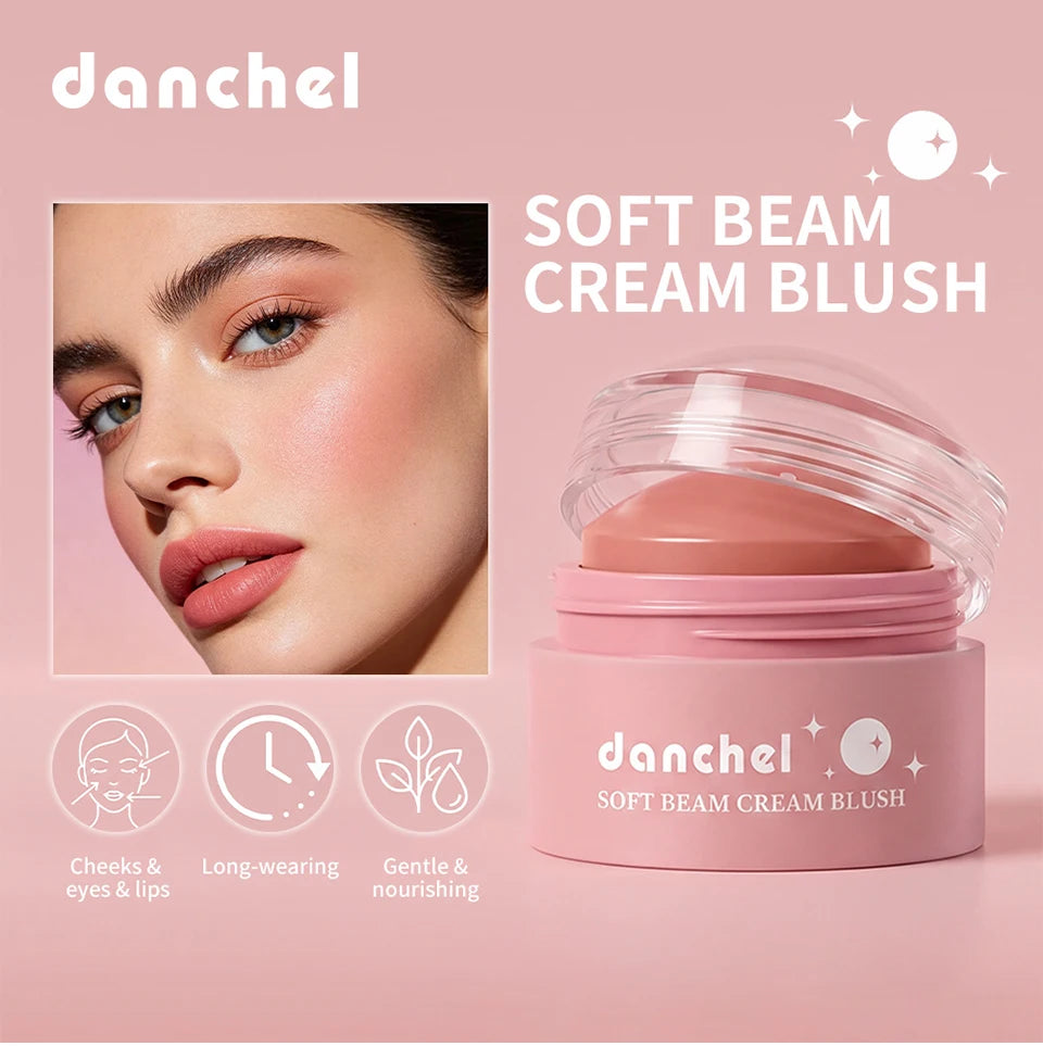 Daily Makeup Soft Cream Blush Long Wearing Multi Use Smooth Texture - 7