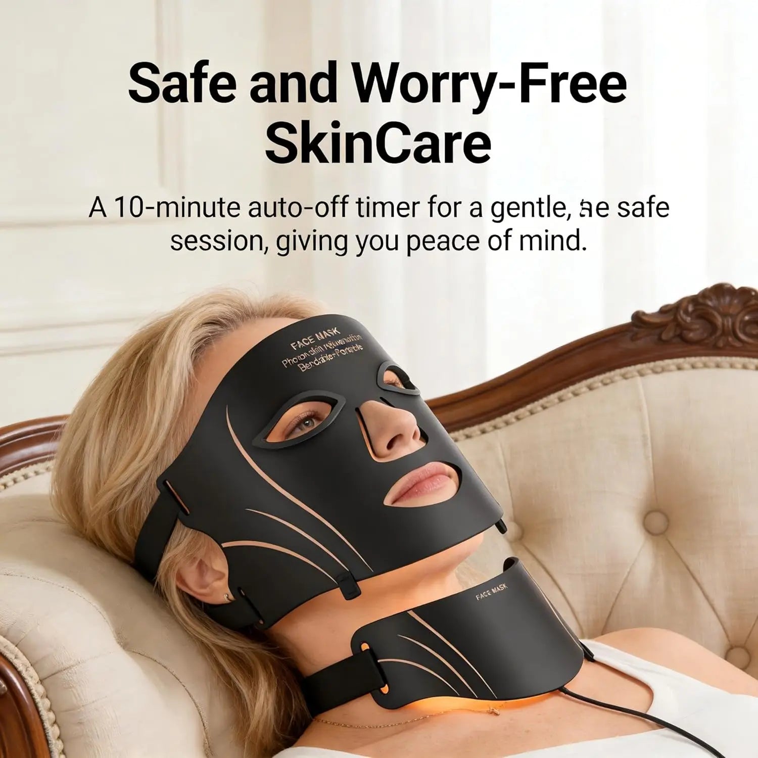 Daily Skin Care Flexible Silicone LED Facial Mask for Rejuvenation - 14