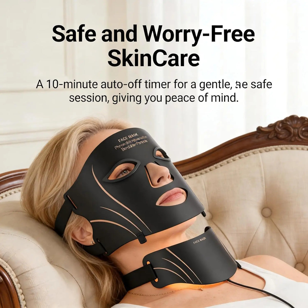 Daily Skin Care Flexible Silicone LED Facial Mask for Rejuvenation
