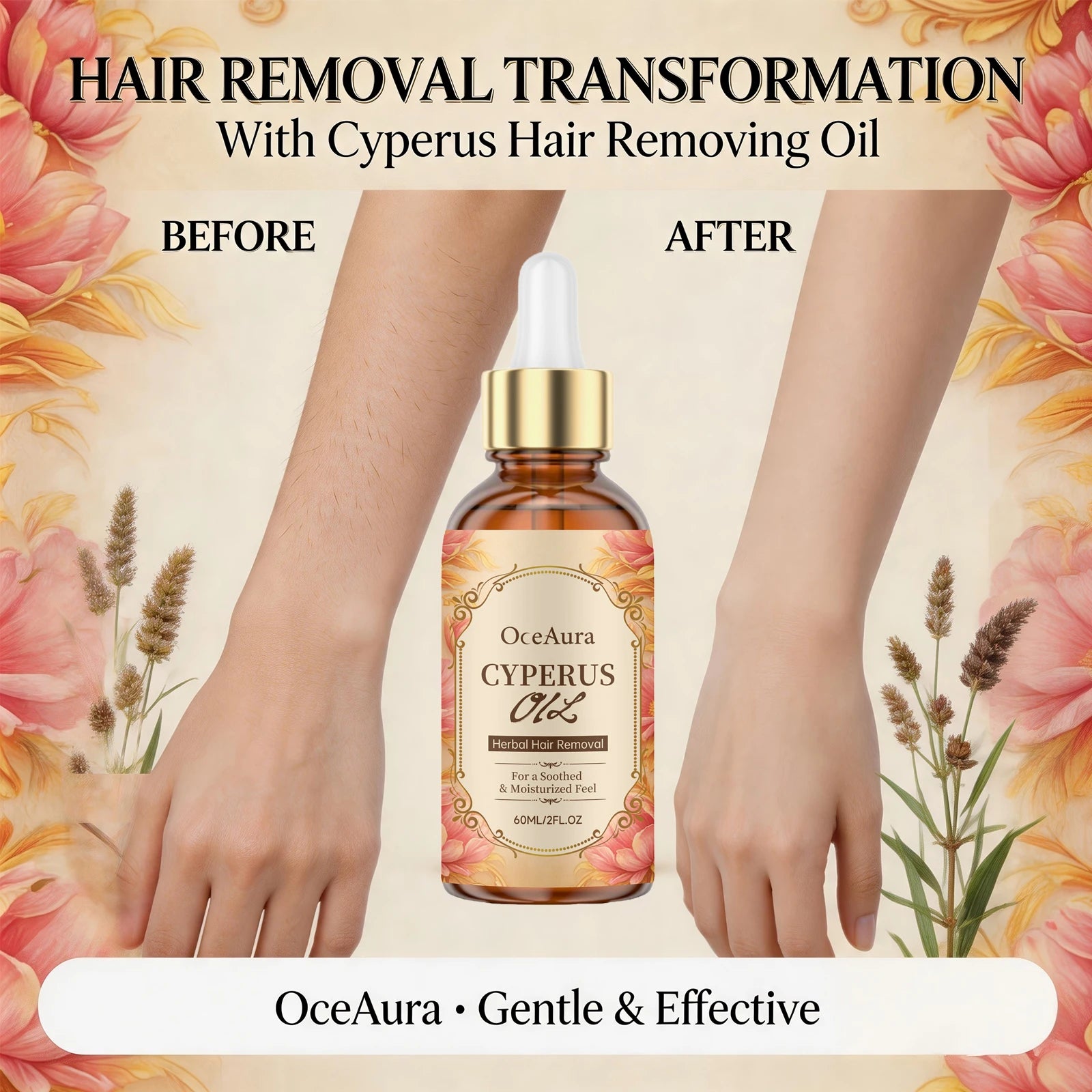 Smooth Skin Cyperus Oil Hair Growth Inhibitor for Soothed Hydration Care - 9