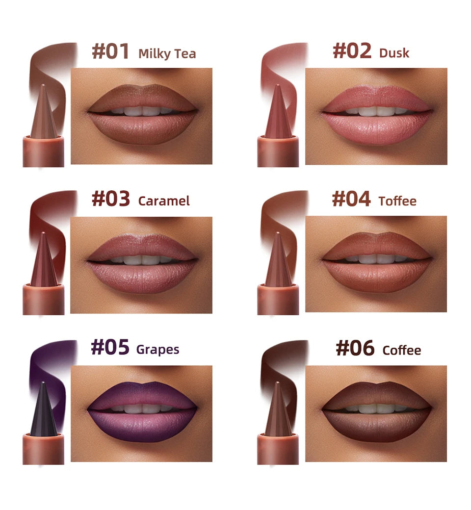 Daily Makeup Waterproof Lip Liner Pencil for Long Lasting Definition
