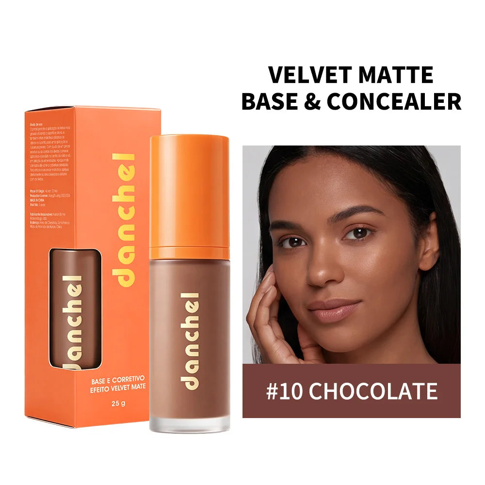 Daily Makeup Liquid Foundation And Concealer Velvet Matte Finish