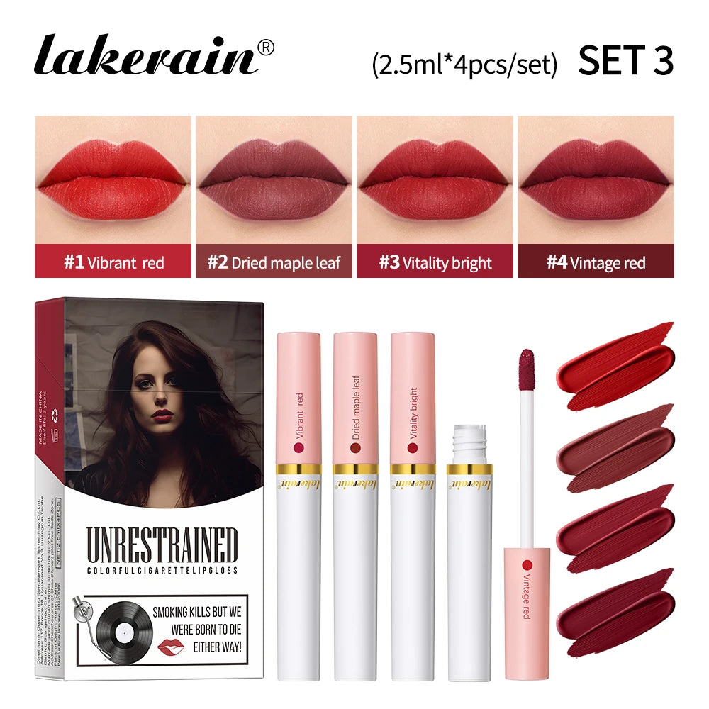 Daily makeup matte lipstick set for long lasting velvet lip tint color - 24