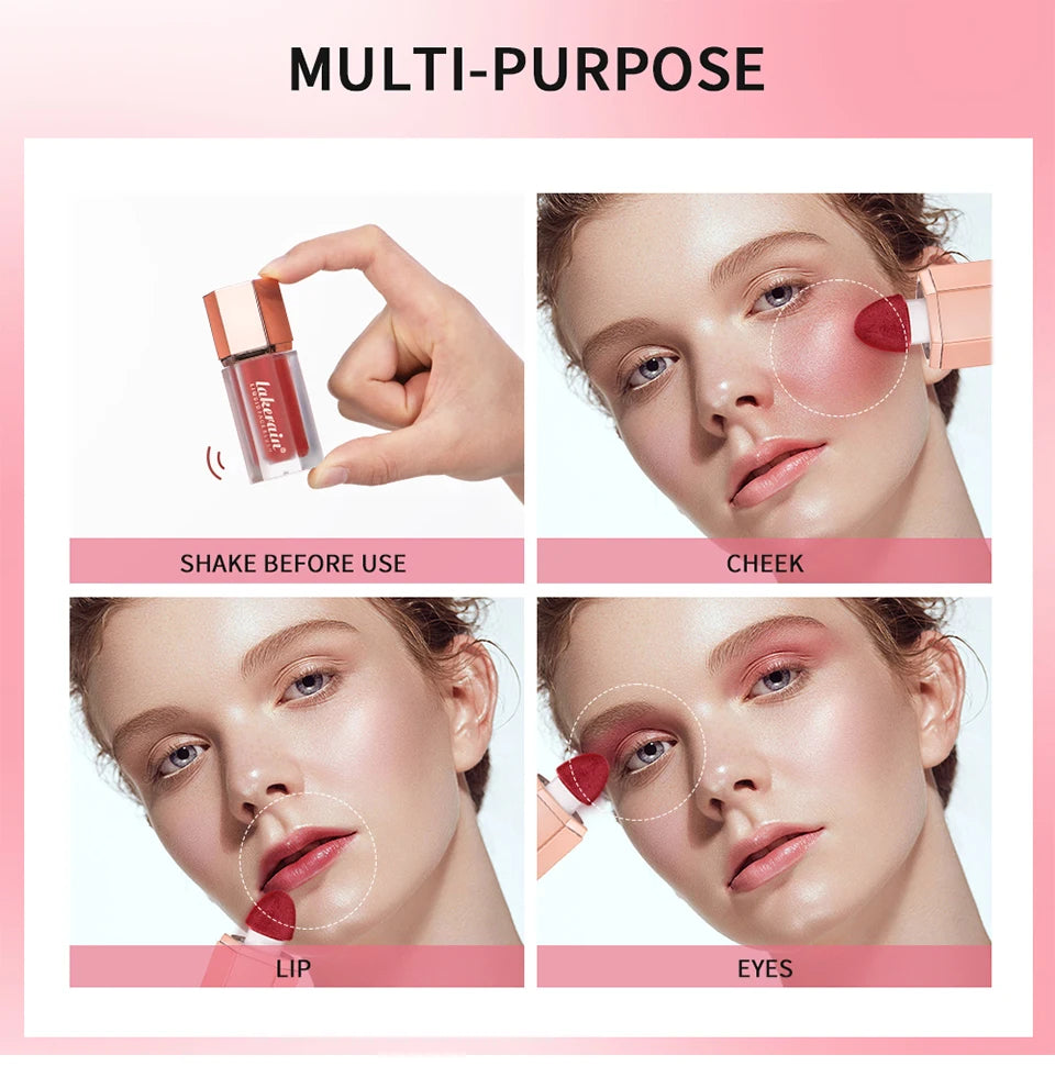 Daily Makeup Liquid Blush Long Lasting Waterproof Matte Velvet Formula