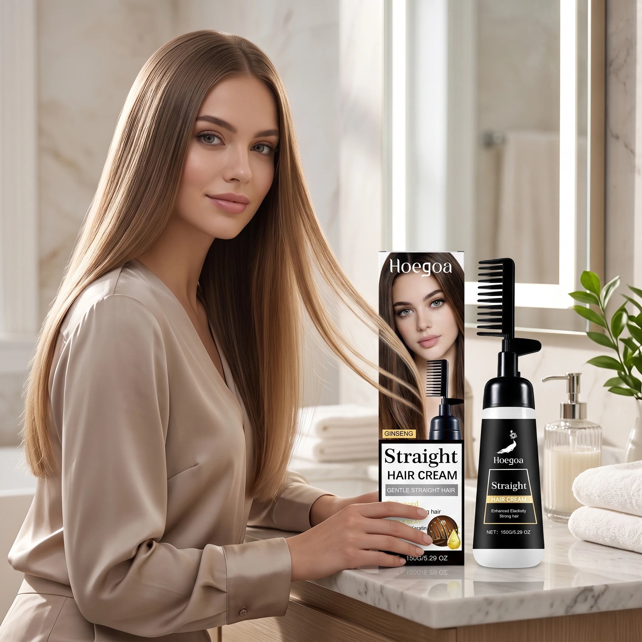 At Home Hair Straightening Cream For Frizzy Hair - 4
