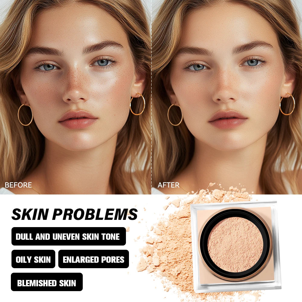 Daily Makeup Routine Loose Setting Powder for Flawless Matte Finish - 4