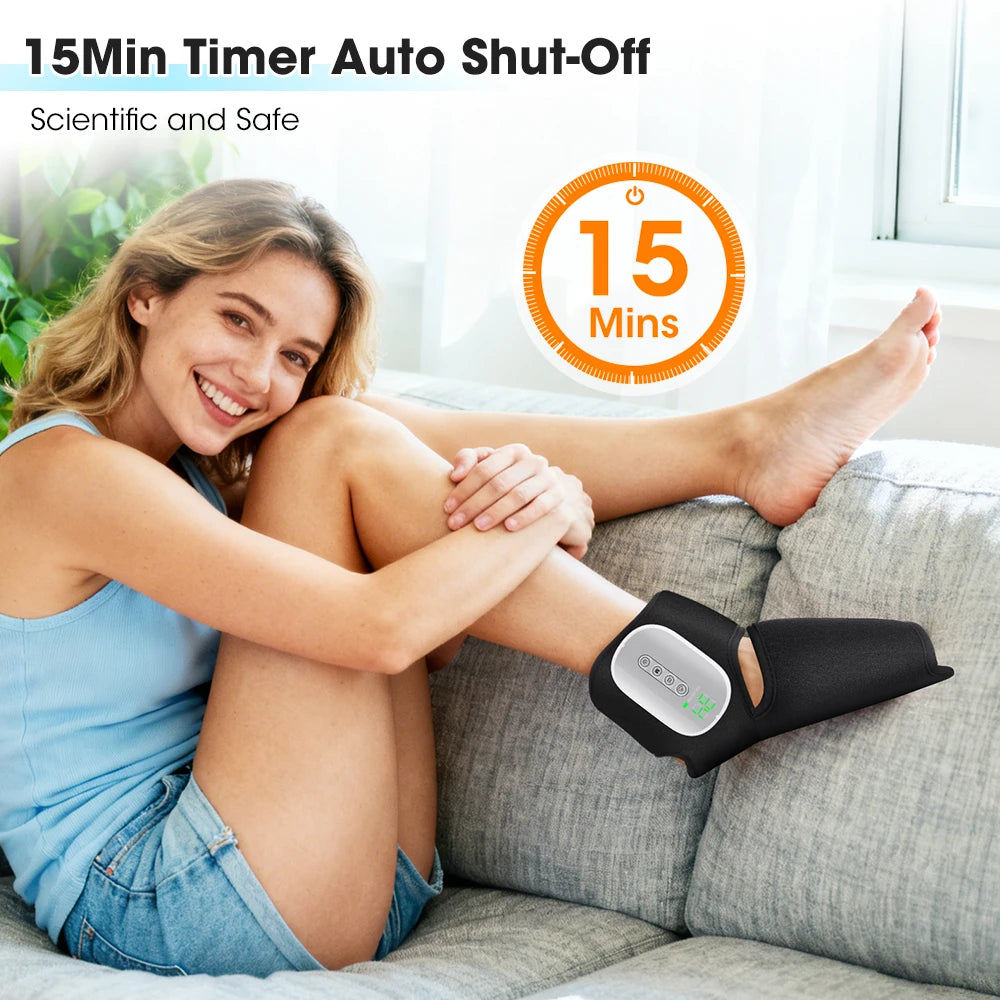 Home Office Relax Foot Massager with Heat and Air Compression - 11