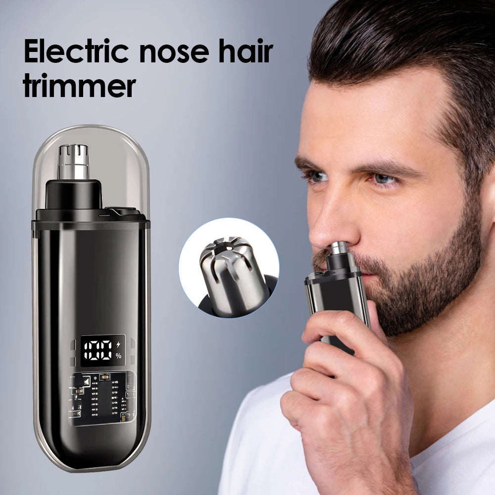 Daily Grooming Electric Nose Hair Trimmer for Painless Personal Care