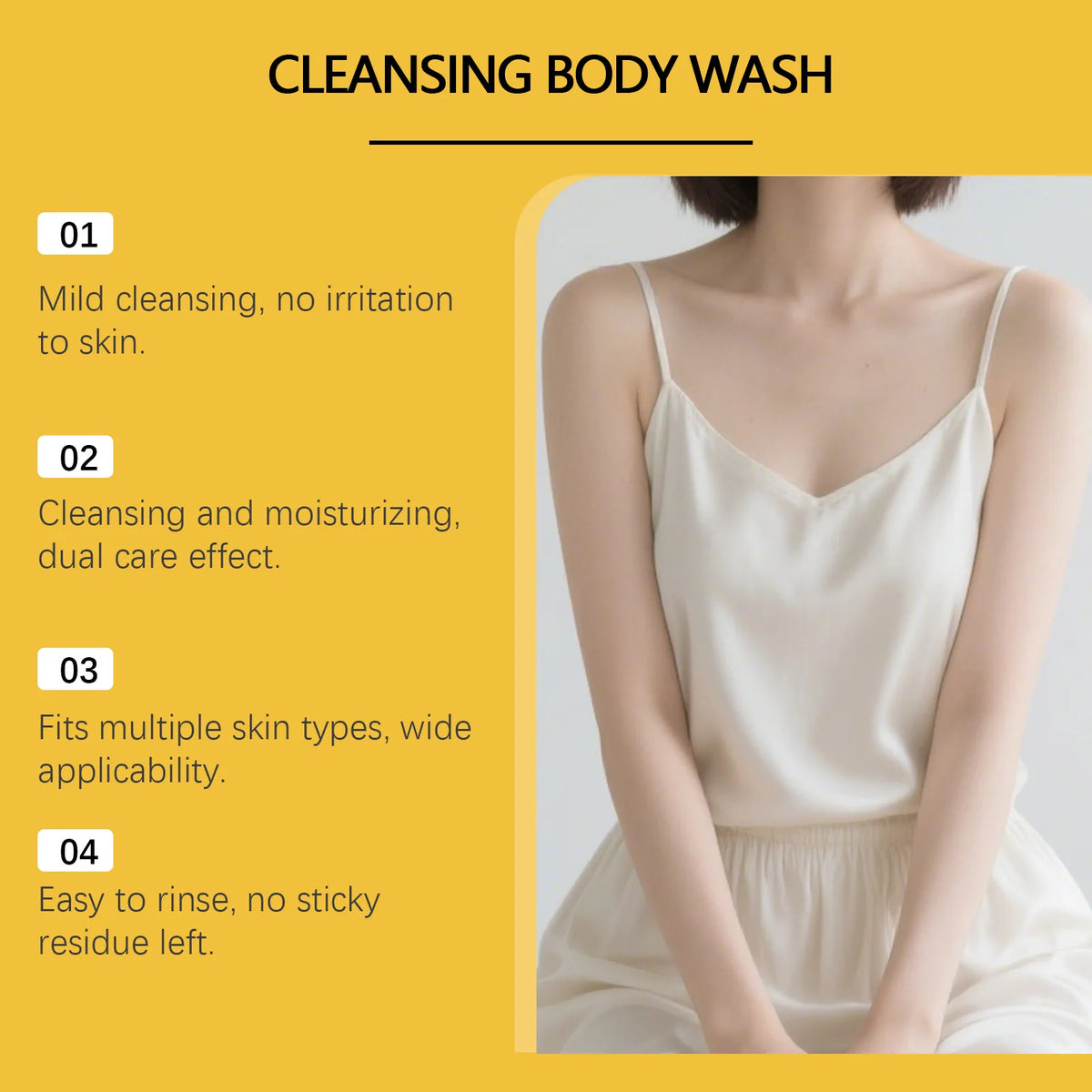 Oily Skin Mite And Blemish Cleansing Body Wash For Acne Control