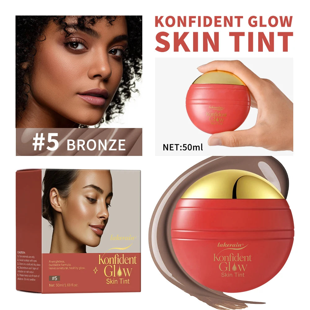 Daily Makeup Routine Hydrating Glow Skin Tint Foundation Light Coverage - 22