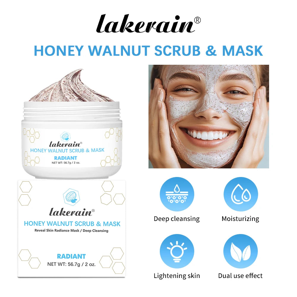 Daily Skincare Honey Walnut Scrub and Mask for Gentle Exfoliation - 18