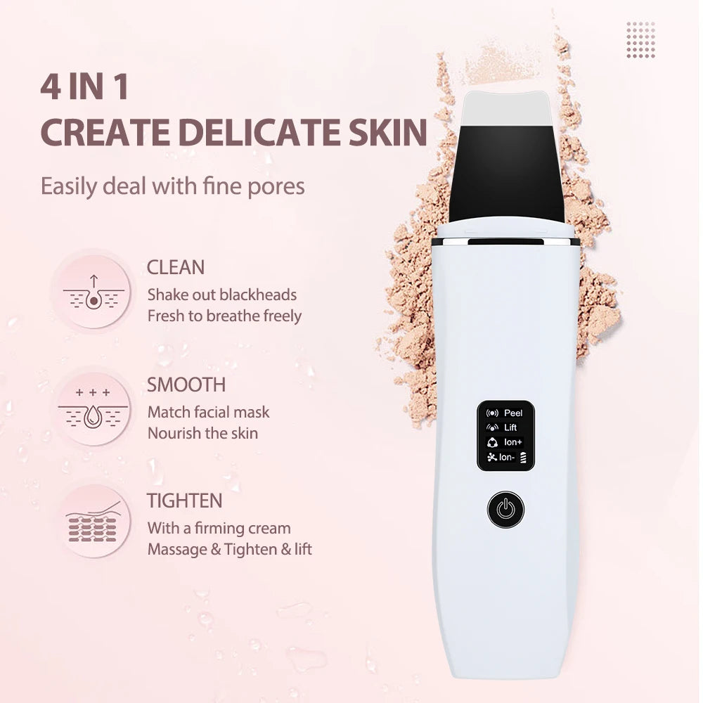 At home face care ultrasonic skin scrubber for deep pore cleaning - 14