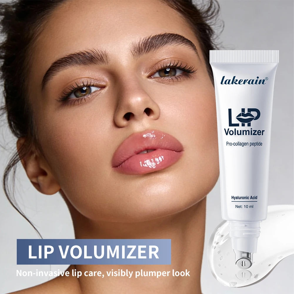 Daily routine dry lips care plump lip oil with glass shine finish