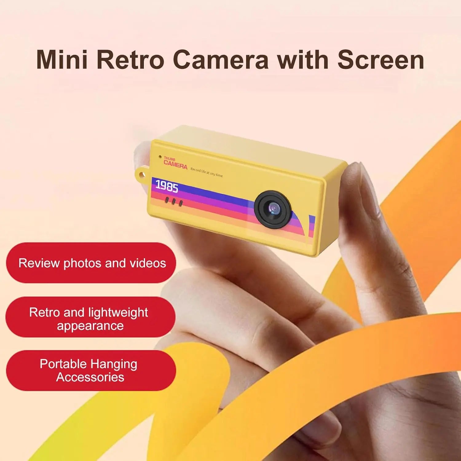 Daily outdoor travel mini retro digital camera pocket video recorder - 1