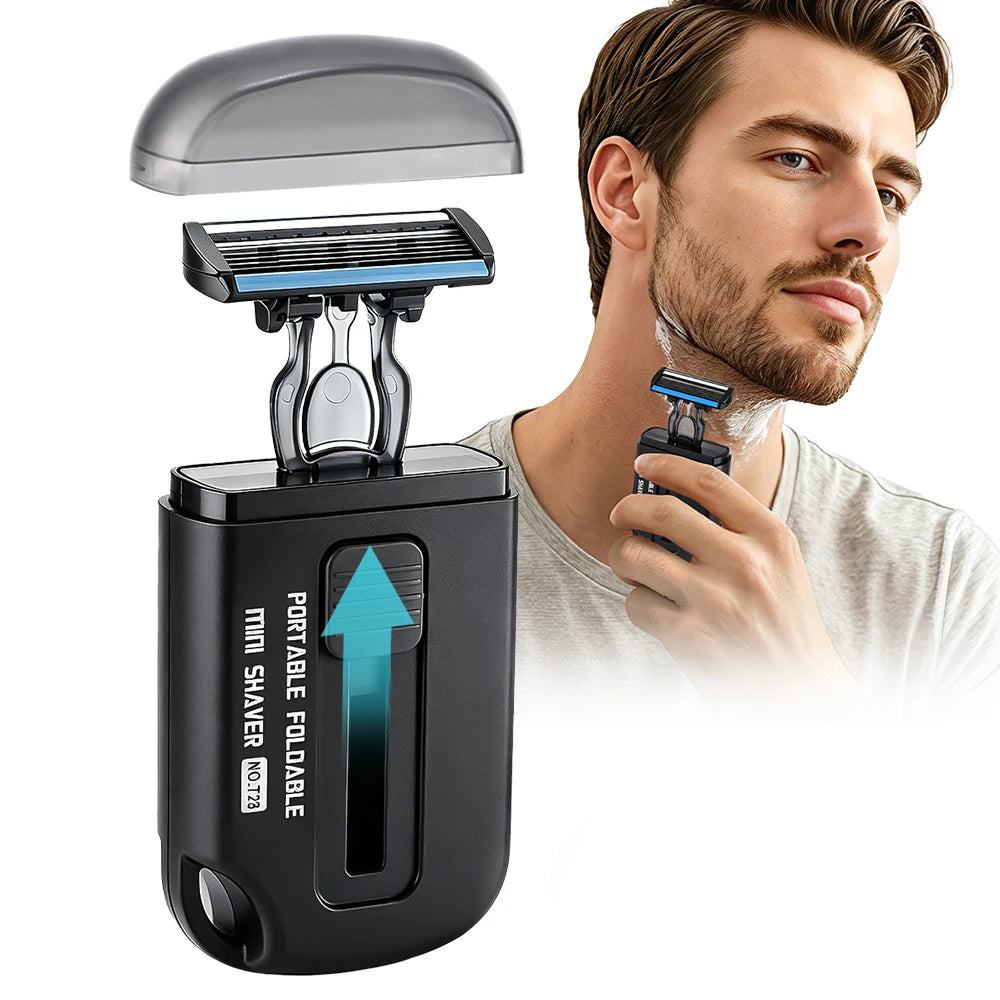 Travel Grooming Portable Manual Razor for Clean Shaves Anywhere - 1